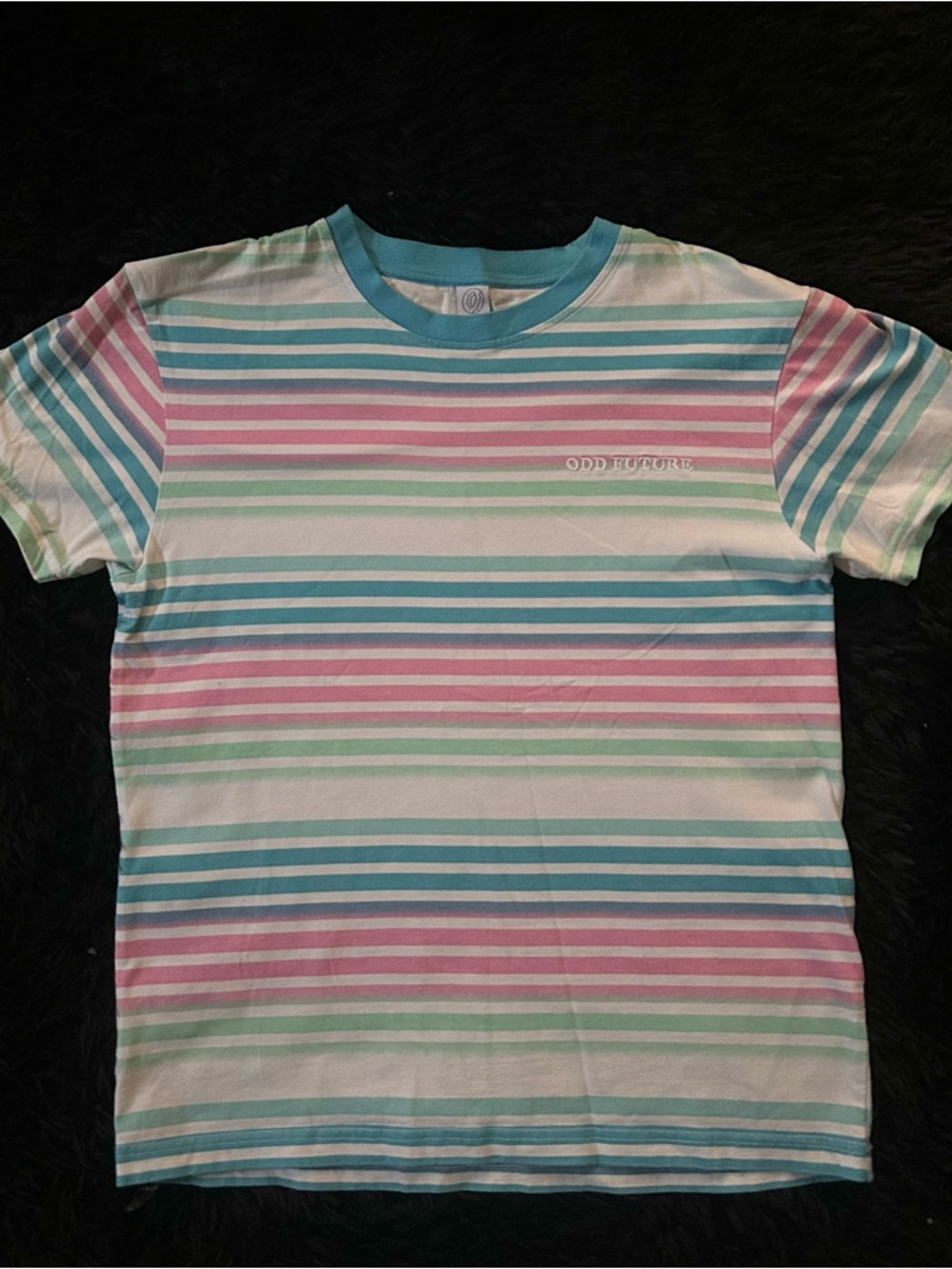 Odd Future Pastel Stripe Tee - Pink, Teal, Mint